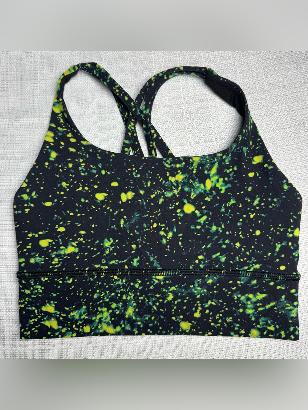Lululemon Energy Longline Bra Women's size 2 Sparks Fly Multi